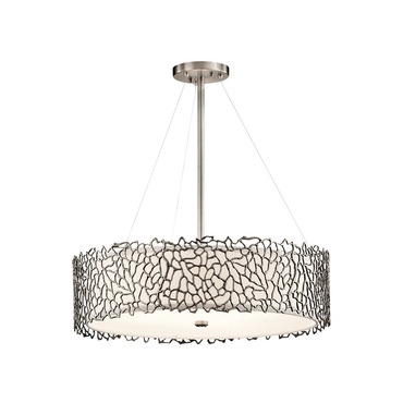Silver Coral Pendant | Kichler at Lightology Silver Coral Pendant