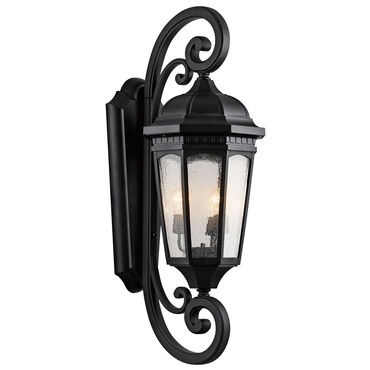 Courtyard Large Outdoor Wall Sconce | Kichler at Lightology Courtyard Large Outdoor Wall Sconce