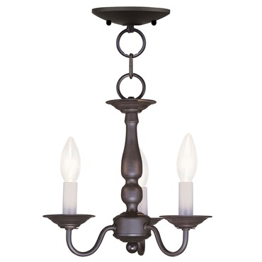 Williamsburgh Mini Chandelier / Ceiling Light | Livex Lighting at Lightology Williamsburgh Mini Chandelier / Ceiling Light