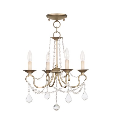 Pennington 4 Light Chandelier | Livex Lighting at Lightology Pennington 4 Light Chandelier
