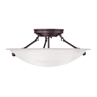 Oasis 4273 Semi-Flush Ceiling Mount | Livex Lighting at Lightology Oasis 4273 Semi-Flush Ceiling Mount