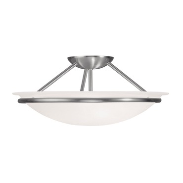 Newburgh Semi-Flush Ceiling Mount | Livex Lighting at Lightology Newburgh Semi-Flush Ceiling Mount