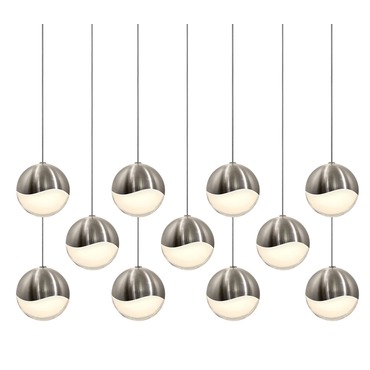 Grapes 11 Light Linear Multi-Light Pendant | SONNEMAN - A Way of Light at Lightology Grapes 11 Light Linear Multi-Light Pendant