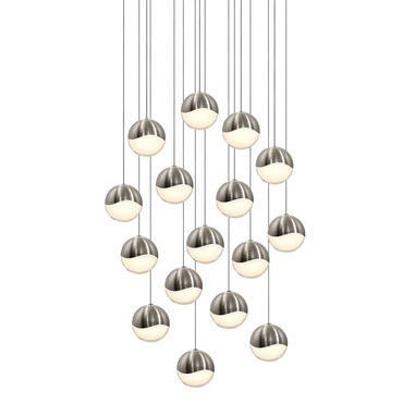 Grapes 16 Light Square Multi Light Pendant