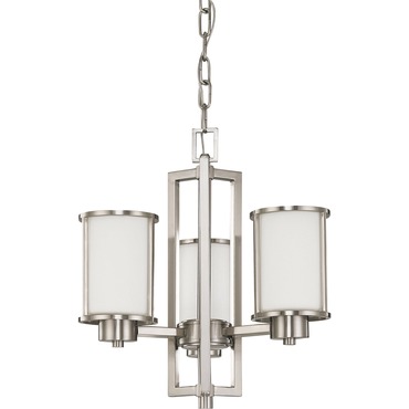 Odeon 3 Light Chandelier | Satco at Lightology Odeon 3 Light Chandelier