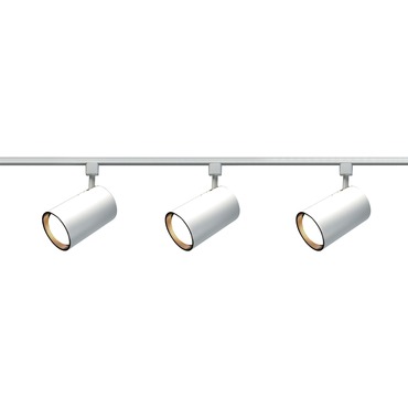 Straight Cylinder 7IN R30 120V 3-Light Track Light Kit | Satco at Lightology Straight Cylinder 7IN R30 120V 3-Light Track Light Kit