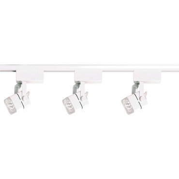 Square 2IN MR16 120V 3-Light Track Light Kit | Satco at Lightology Square 2IN MR16 120V 3-Light Track Light Kit