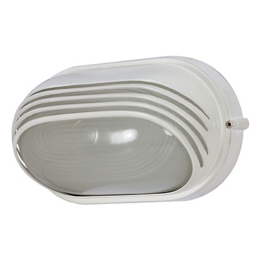 Oval Outdoor Hooded Die Cast Wall Light | Satco at Lightology Oval Outdoor Hooded Die Cast Wall Light