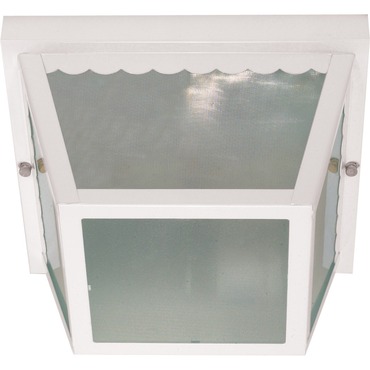 604 Outdoor Ceiling Flush Mount | Satco at Lightology 604 Outdoor Ceiling Flush Mount