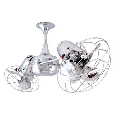 Duplo Dinamico Metal Damp Ceiling Fan | Matthews Fan Company at Lightology Duplo Dinamico Metal Damp Ceiling Fan