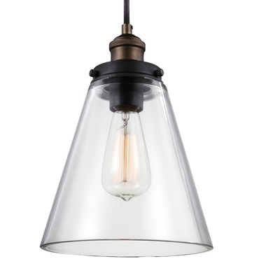 Baskin Cone Pendant | Visual Comfort Studio at Lightology Baskin Cone Pendant