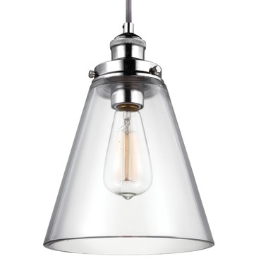 Baskin Cone Pendant | Visual Comfort Studio at Lightology Baskin Cone Pendant
