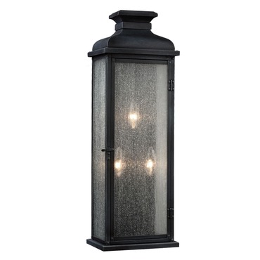 Pediment 3 Light Outdoor Wall Light
