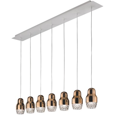 Fedora Linear Multi Light Pendant