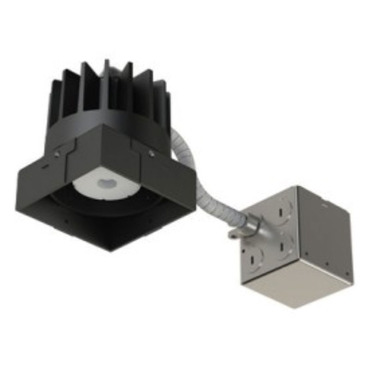 3IN SQ Flanged Fixed Downlight Non-IC Remodel Housing