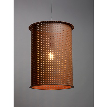 Clarus Round Exposed Square Cutout Pendant