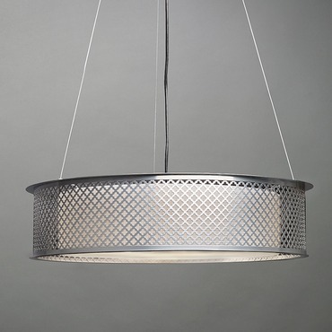 Clarus Shaded Quatrefoil Cutout Drum Pendant