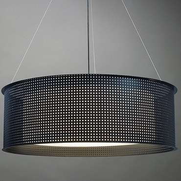 Clarus Square Shade Square Cutout Drum Pendant | UltraLights at Lightology Clarus Square Shade Square Cutout Drum Pendant