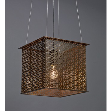 Clarus Square Exposed Geometric Cutout Pendant