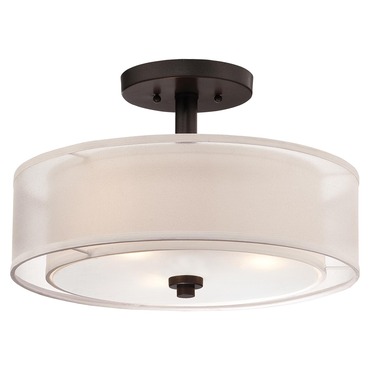 Parsons Studio Semi Flush Ceiling Light | Minka Lavery at Lightology Parsons Studio Semi Flush Ceiling Light
