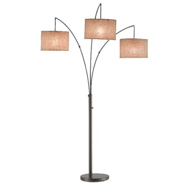 Trinity 3-Arms Arc Lamp | Adesso Corp. at Lightology Trinity 3-Arms Arc Lamp