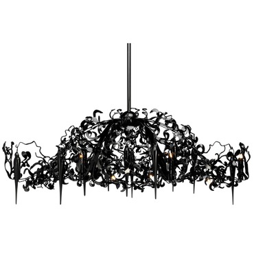 Flower Power Oval Chandelier | Brand Van Egmond at Lightology Flower Power Oval Chandelier