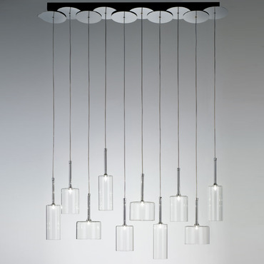 Spillray Linear Multi-Light Suspension | Axolight at Lightology Spillray Linear Multi-Light Suspension