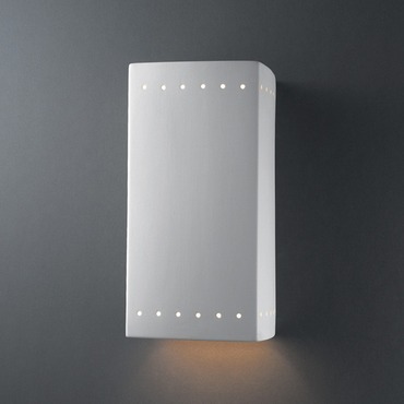 Outdoor Perforated Rectangle Downlight Wall Sconce