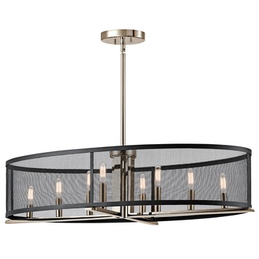 Titus Oval Chandelier | Kichler at Lightology Titus Oval Chandelier