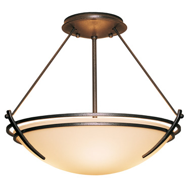 Presidio Tryne Semi Flush Ceiling Light | Hubbardton Forge at Lightology Presidio Tryne Semi Flush Ceiling Light
