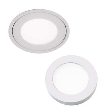 Edge Lit Recessed / Surface Button Light | WAC Lighting at Lightology Edge Lit Recessed / Surface Button Light