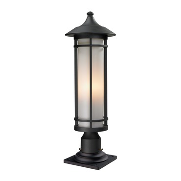 Woodland Long Outdoor Pier Mount Light | Z-Lite at Lightology Woodland Long Outdoor Pier Mount Light