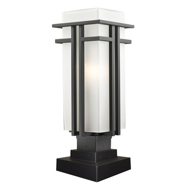 Abbey Square Outdoor Pier Mount | Z-Lite at Lightology Abbey Square Outdoor Pier Mount