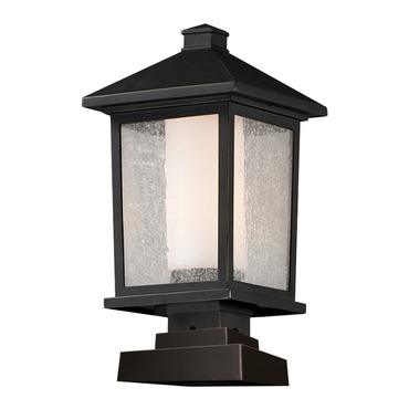 Mesa Square Outdoor Pier Mount Light | Z-Lite at Lightology Mesa Square Outdoor Pier Mount Light