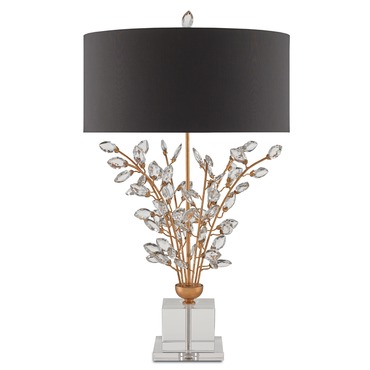 Forget-Me-Not Table Lamp | Currey and Company at Lightology Forget-Me-Not Table Lamp