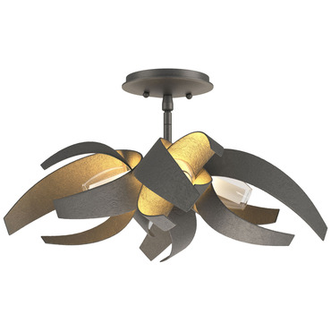 Corona Semi Flush Ceiling Light | Hubbardton Forge at Lightology Corona Semi Flush Ceiling Light