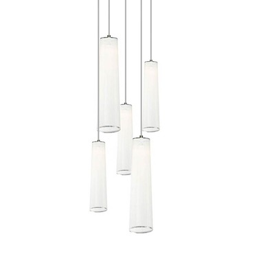 Solis Chandelier with Mixed Long Pendants | Pablo at Lightology Solis Chandelier with Mixed Long Pendants