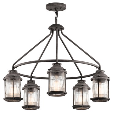 Ashland Bay Outdoor Chandelier | Kichler at Lightology Ashland Bay Outdoor Chandelier