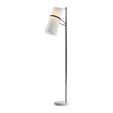 Banded Shade Floor Lamp | Elk Home at Lightology Banded Shade Floor Lamp