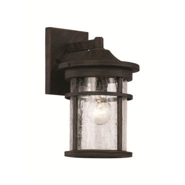 Crackled Indoor/Outdoor Wall Light | Trans Globe at Lightology Crackled Indoor/Outdoor Wall Light
