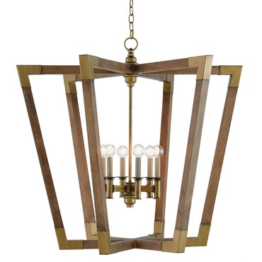 Bastian Lantern Chandelier | Currey and Company at Lightology Bastian Lantern Chandelier