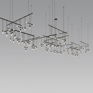 Suspenders Gallery Matrix Pendant with Chiclets | SONNEMAN - A Way of Light at Lightology Suspenders Gallery Matrix Pendant with Chiclets