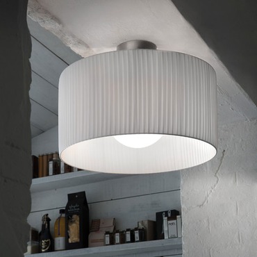 Fog Plisse Ceiling Light Fixture