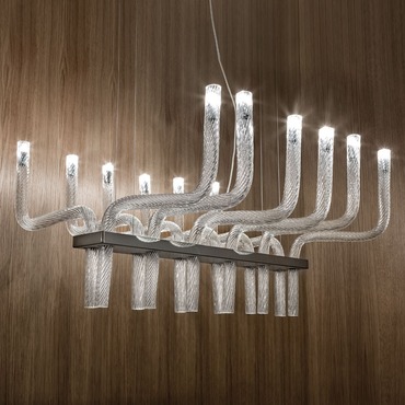 Stardust Rectangular Chandelier | Vistosi at Lightology Stardust Rectangular Chandelier