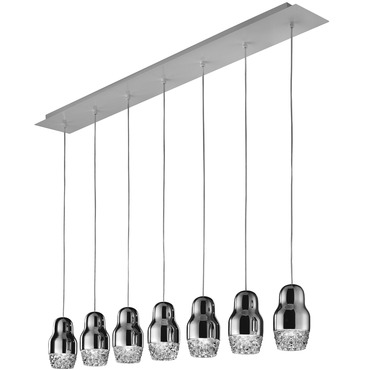 Fedora Linear Multi Light Pendant | Axolight at Lightology Fedora Linear Multi Light Pendant