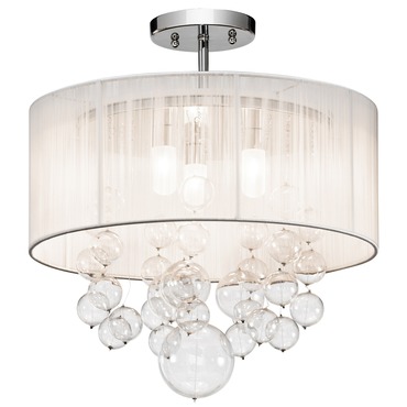Imbuia Semi Flush Ceiling Light | Elan at Lightology Imbuia Semi Flush Ceiling Light