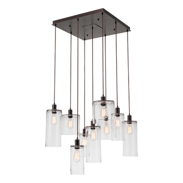 Apothecary Square Multi Light Pendant