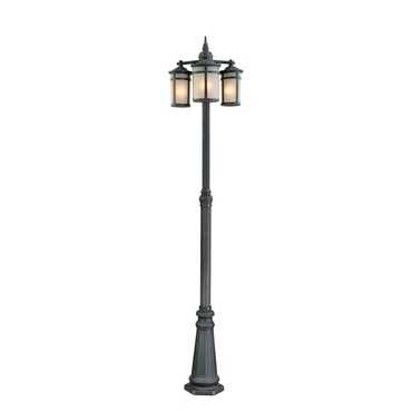 St. Moritz 3 Light Outdoor Post Light | Artcraft at Lightology St. Moritz 3 Light Outdoor Post Light