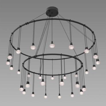 Suspenders Double Ring Pendant with Ovals | SONNEMAN - A Way of Light at Lightology Suspenders Double Ring Pendant with Ovals