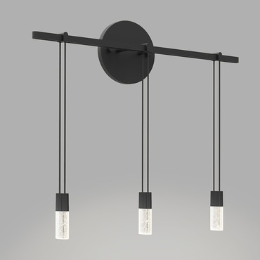 Suspenders Bar Wall Light with Crystal Chiclets | SONNEMAN - A Way of Light at Lightology Suspenders Bar Wall Light with Crystal Chiclets